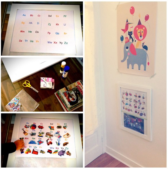 Etapes de fabrication de l'abécédaire