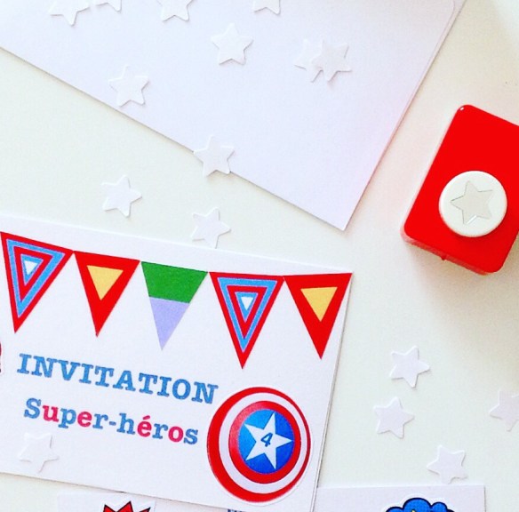 Invitation Super-Héros by Humeur de moutard